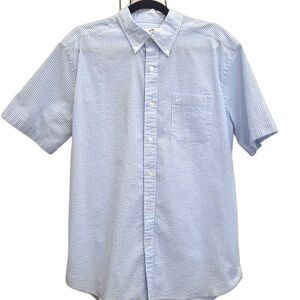 Southern Tide Blue Checkered Casual Button Down Shirt